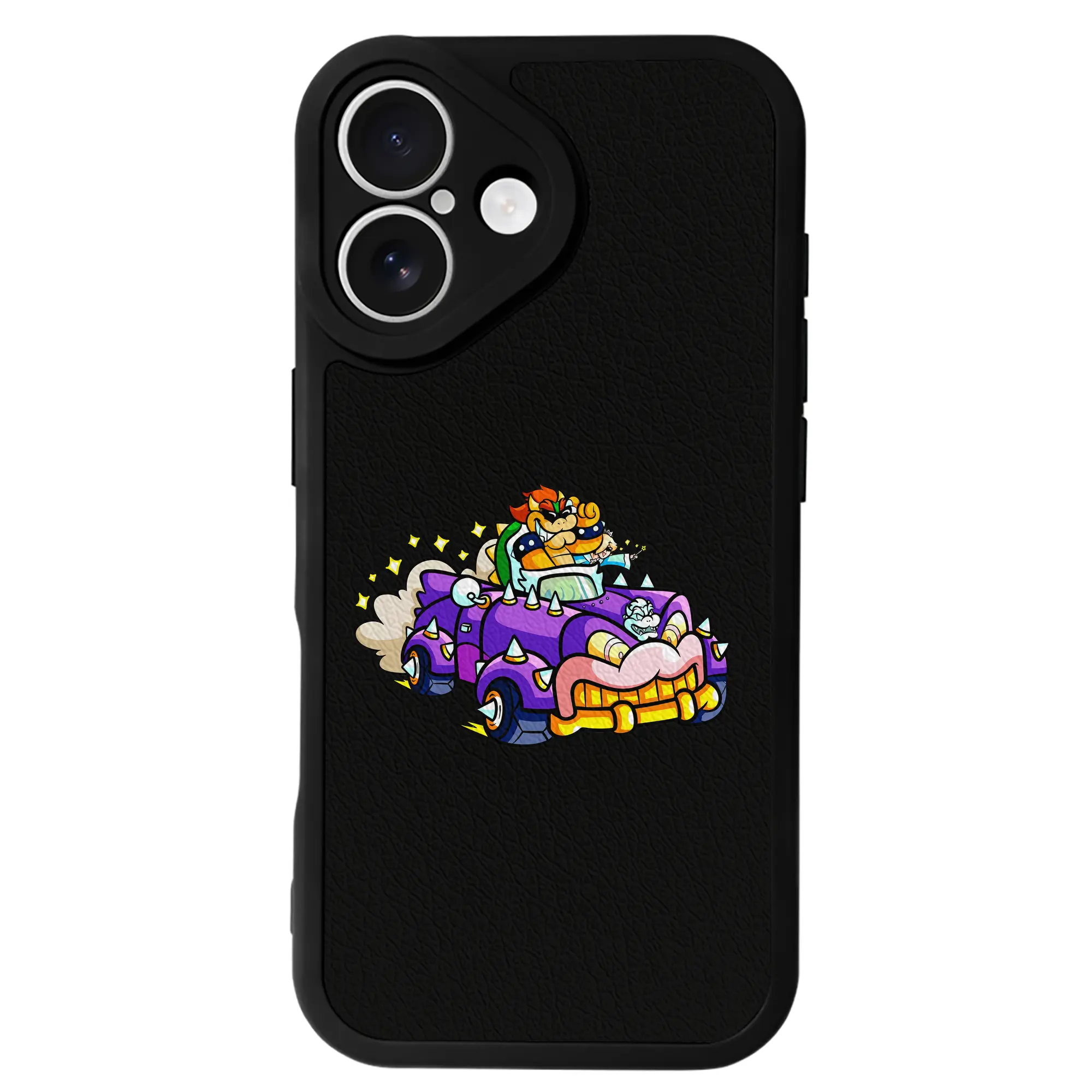 マリオ グッズ クッパ - IPhone 16シリーズ対応 ・ シリコンスマホケース ・ レザー調 ・ 高精度フィット ・ 耐衝撃 ・ ワイヤレス充電対応 ・ 精密カット